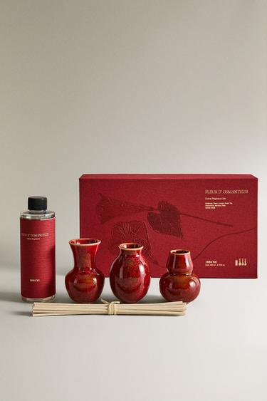 (200 ML) FLEUR D'OSMANTHUS MIKADOS + REFILL SET - Crystal by Zara