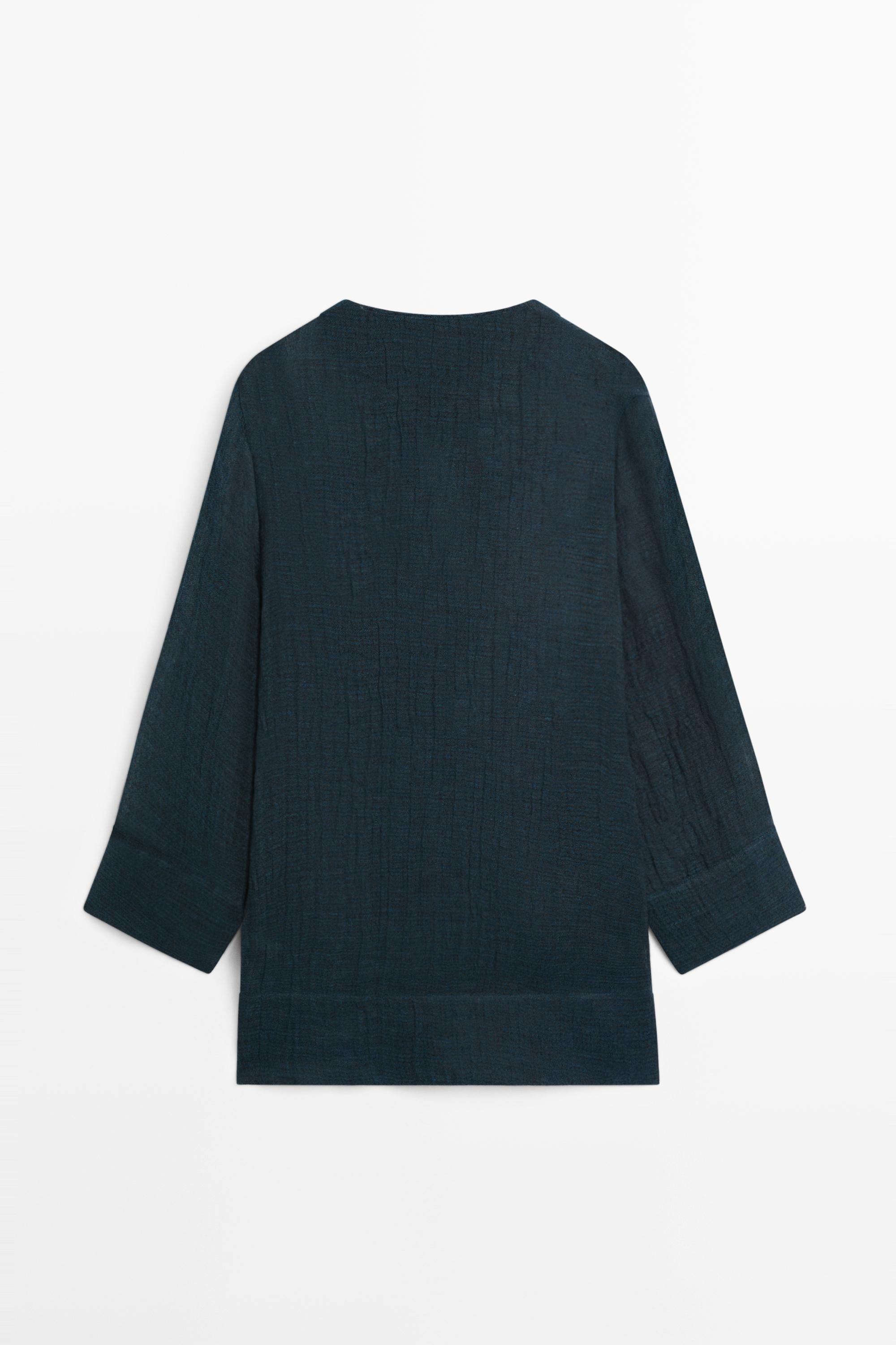Robe courte fluide 100 % lin