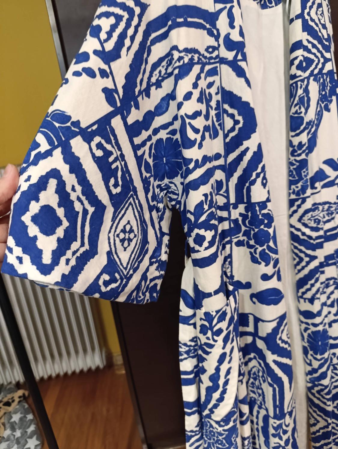 PRINTED LINEN BLEND KIMONO - Image 7