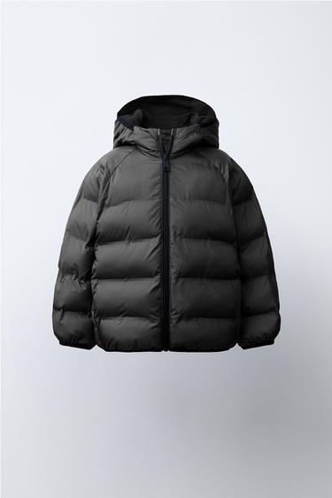 УЛЬТРАЛЕГКА ВОДОВІДШТОВХУЮЧА КУРТКА - Чорний Zara