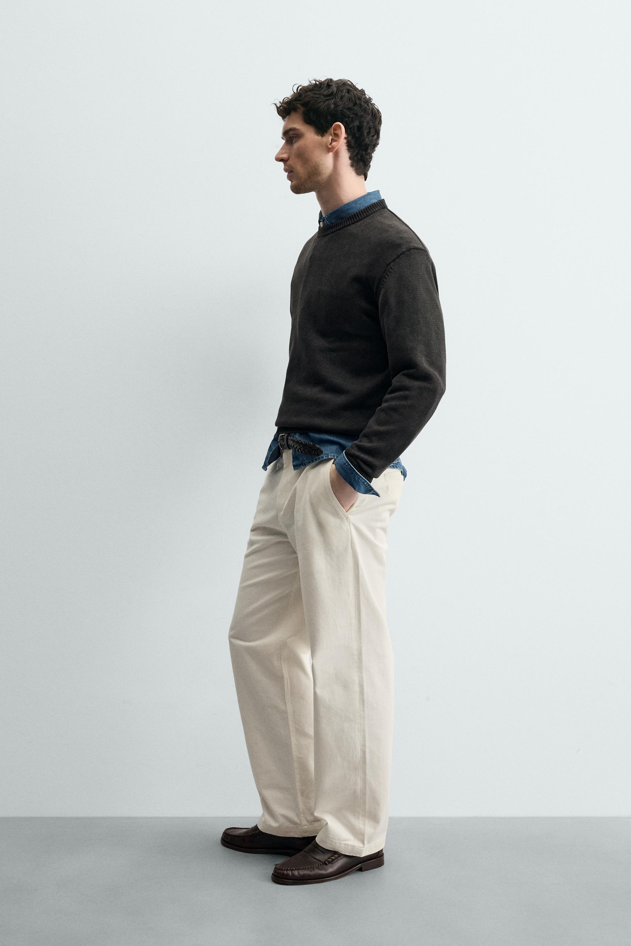 WASHED COTTON TEXTURED JUMPER