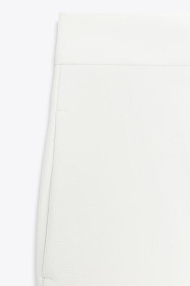 PANTALON JUPE-CULOTTE TAILLE HAUTE - Écru de Zara - Image 6