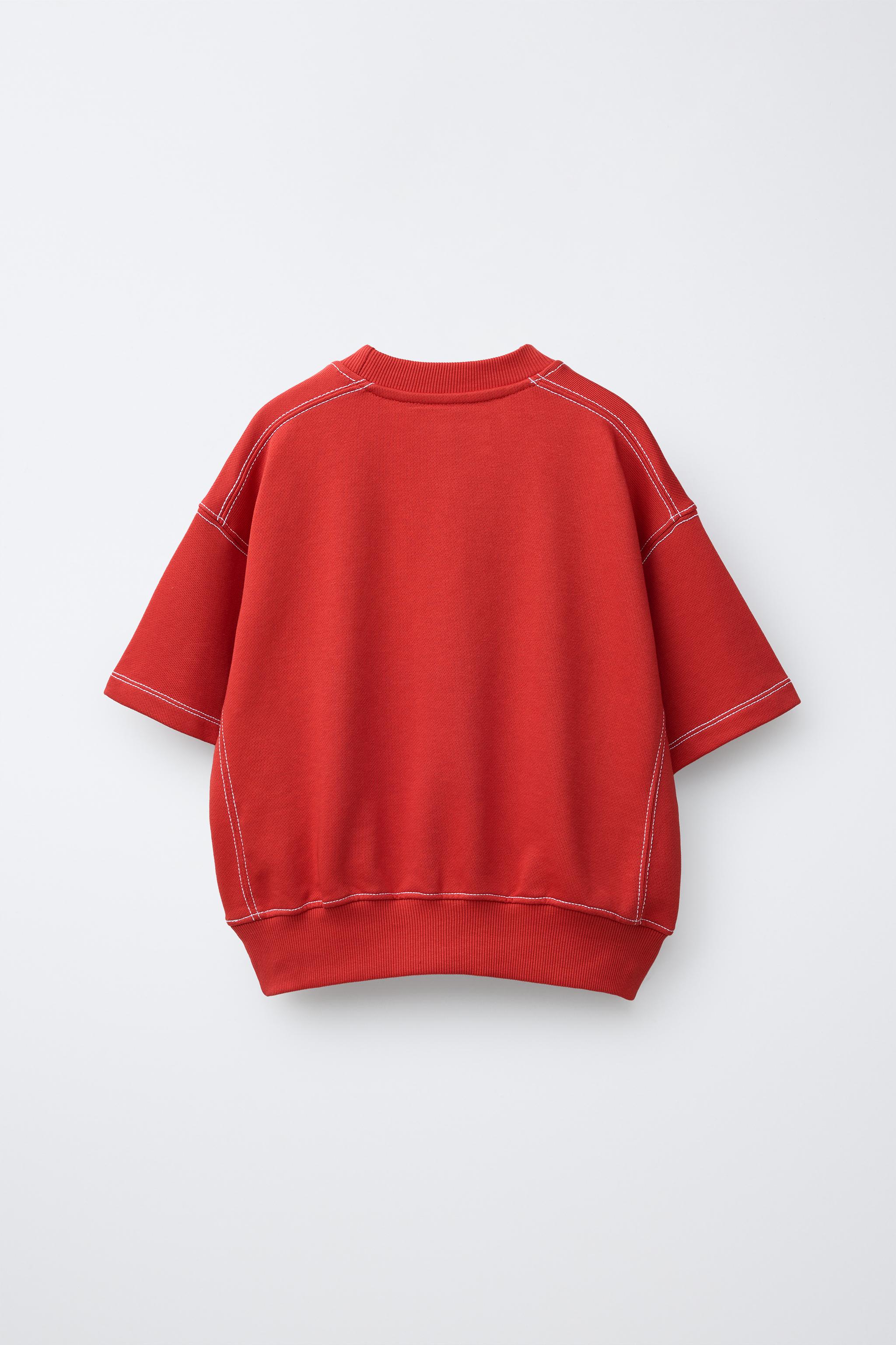 ENSEMBLE T-SHIRT ET BERMUDA EN MOLLETON SURPIQÛRES