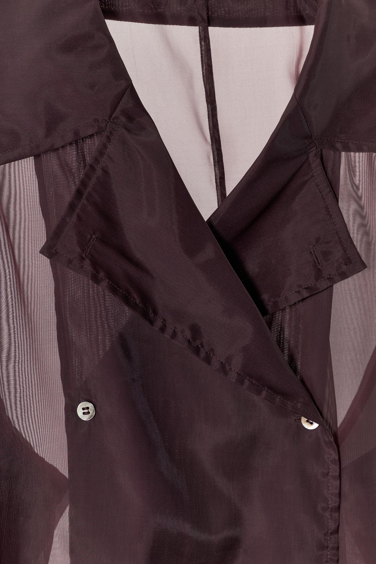 Женская рубашка Zara ZW Collection Organza, цвет: Бордовый — фото 9