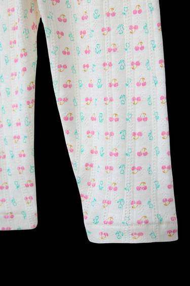 LEGGING POINTELLE CEREZAS - Crudo claro de Zara