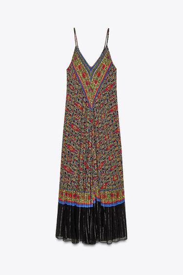 ZW COLLECTION PRINTED DRESS - Red / Black by Zara - Image 6
