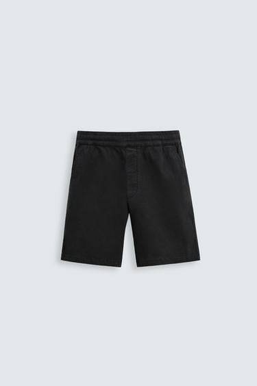 BERMUDA RELAXED FIT - Negro de Zara