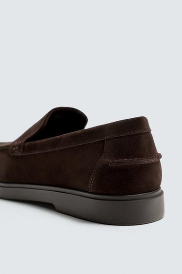 CASUAL LEATHER LOAFERS - Chocolate by Zara - Image 5