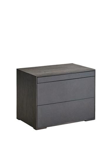TABLE DE CHEVET BOIS MÉTAL - Noir de Zara