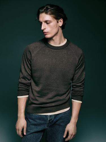 Jersey punto mezcla algodón - 843 de Zara