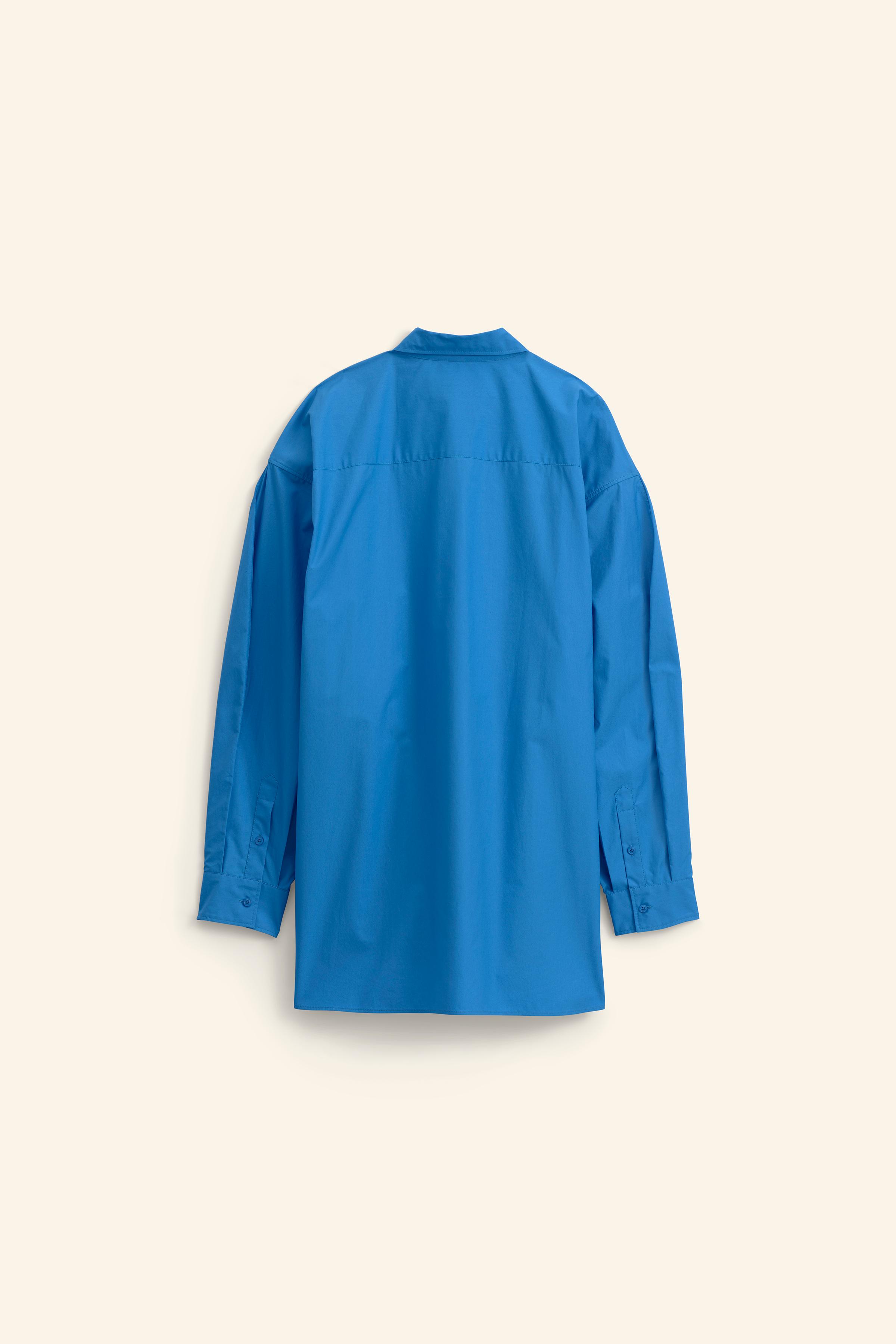 OVERSIZE FIT SHIRT LIMITED EDITION - Blue | ZARA United States