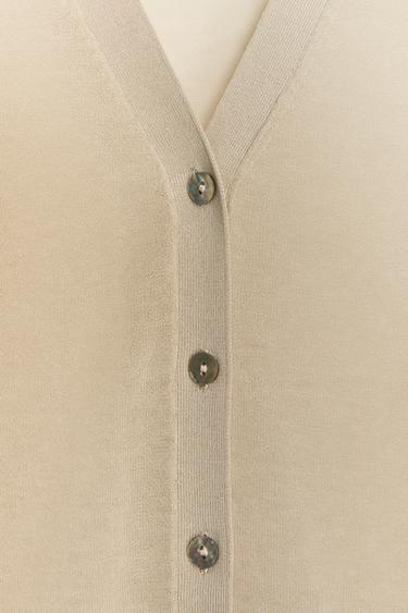 TOP EN MAILLE EXTRAFINE - Sable de Zara - Image 8