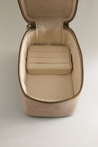 PETIT COFFRET À BIJOUX DE VOYAGE EN CUIR - Blanc écru de Zara - Image 4