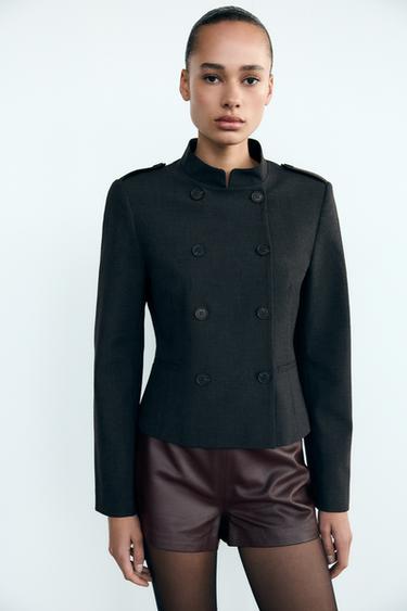 CHAQUETA ENTALLADA TRABILLAS - Gris oscuro de Zara