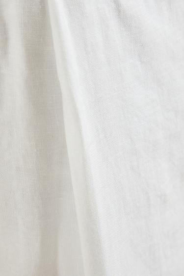 FADED LINEN VALANCE SHEET - White by Zara - Image 2