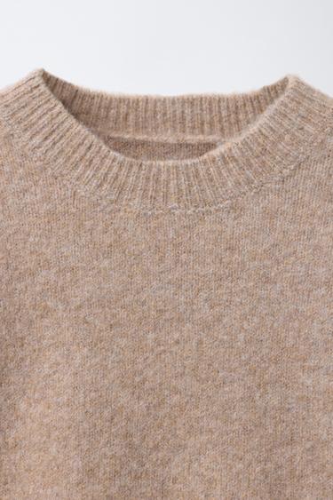 KNIT JUMPER WITH RUFFLES - Tans by Zara - Image 2