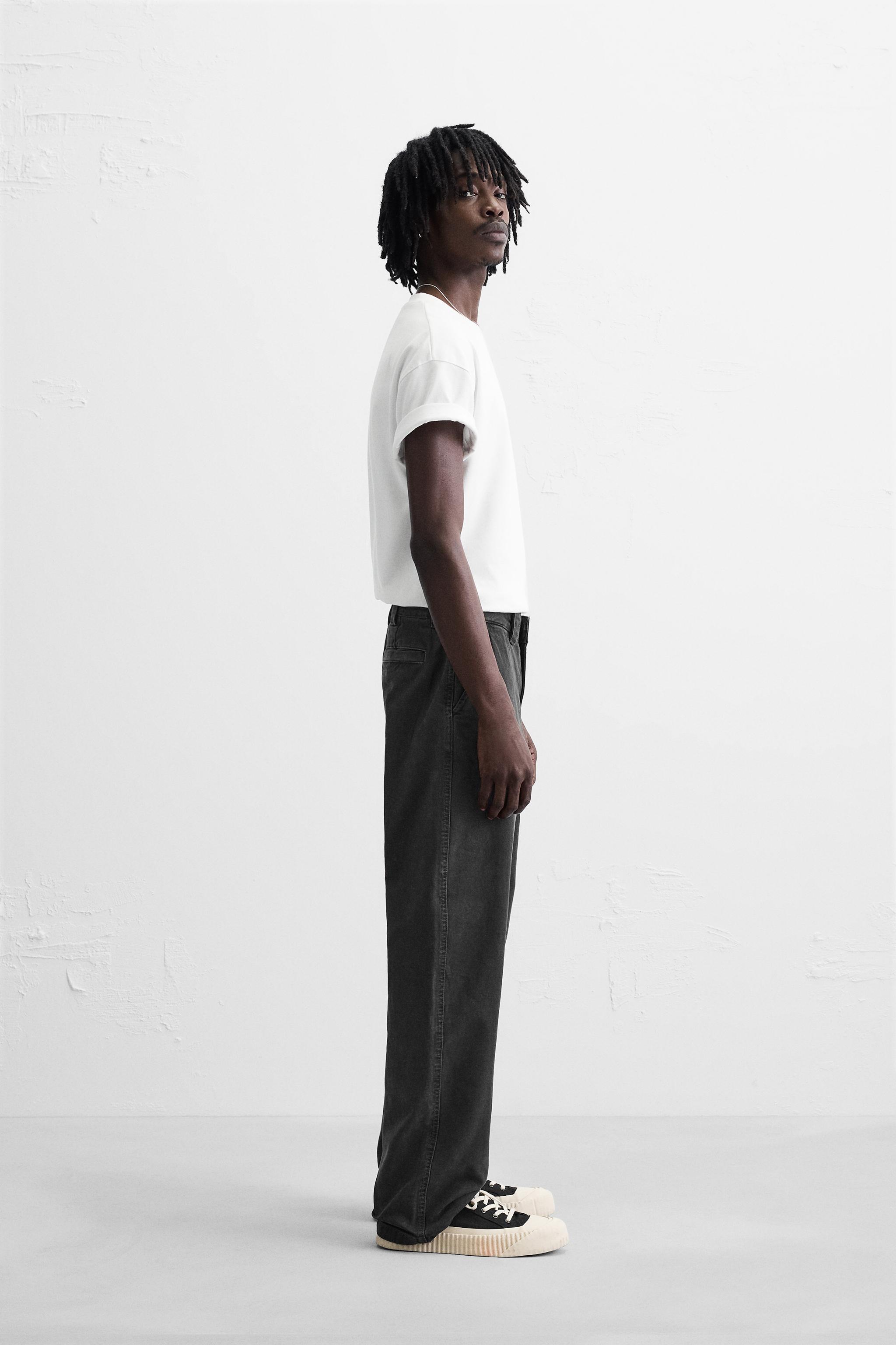 STRAIGHT LEG UTILITY JEANS - Black | ZARA United States
