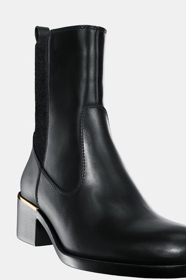 HEELED ANKLE BOOTS - Black by Zara - Image 1