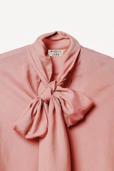 TIE BLOUSE WILLY CHAVARRIA X ZARA - Pink by Zara - Image 4