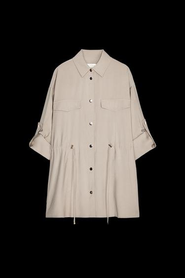 SAFARI OVERSHIRT - Stone by Zara - Image 0