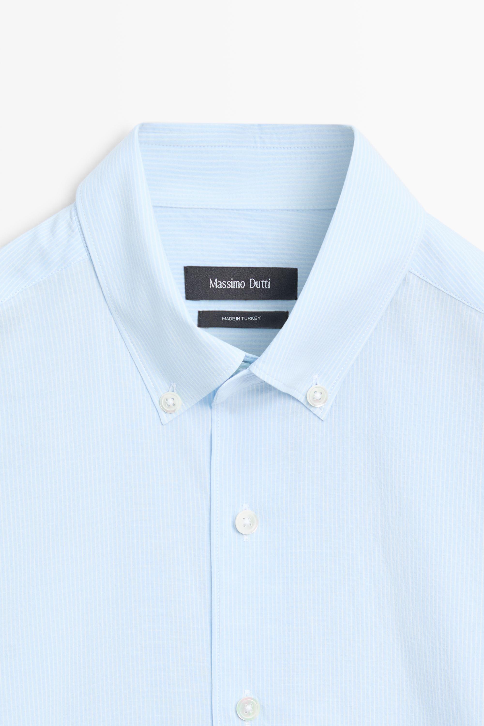 100% Cotton Pinstriped Shirt