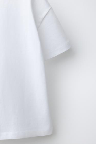 T-SHIRT POCHE BRODERIES - Blanc de Zara - Image 3