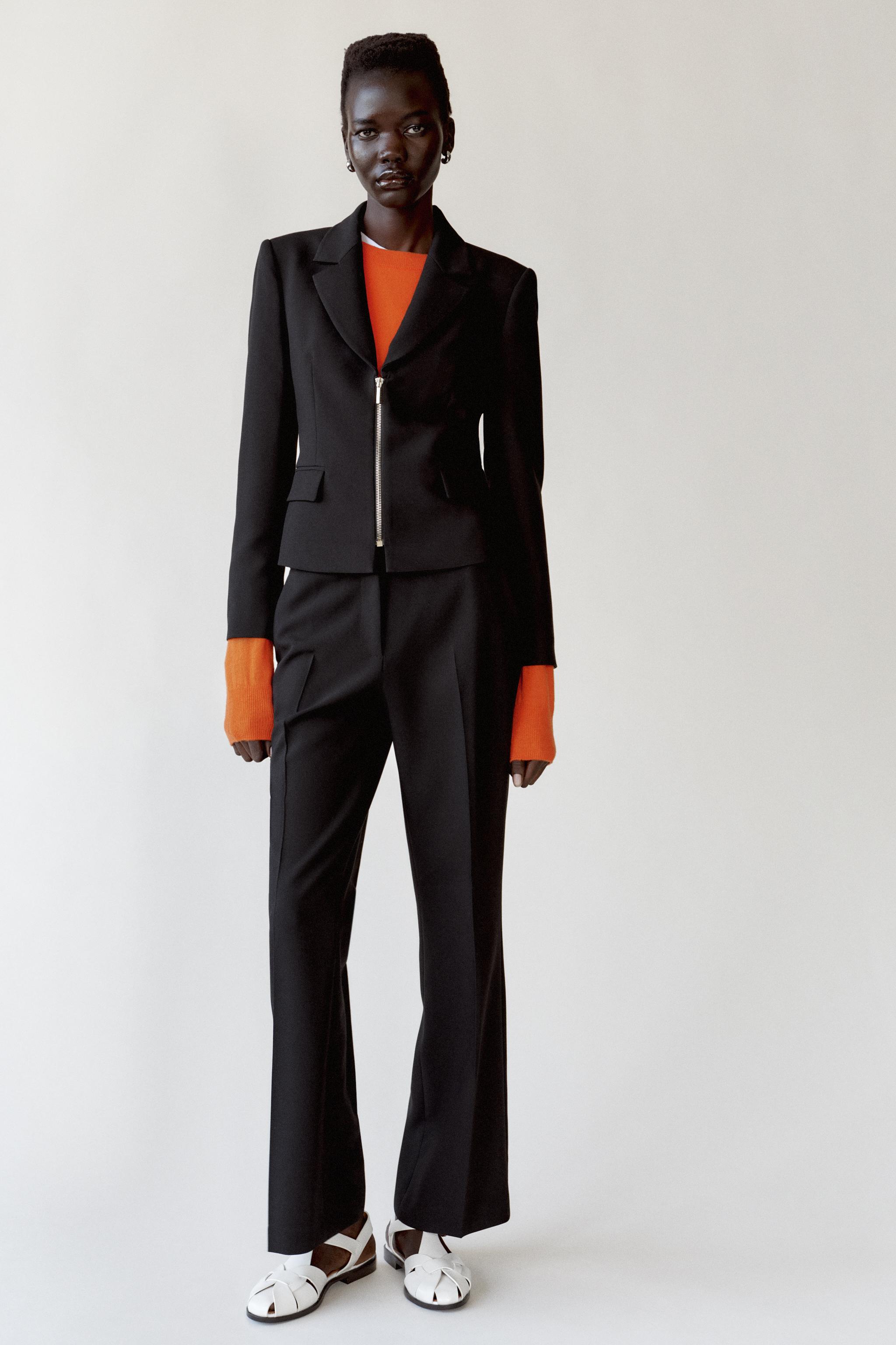 HIGH-WAISTED BOOTCUT PANTS