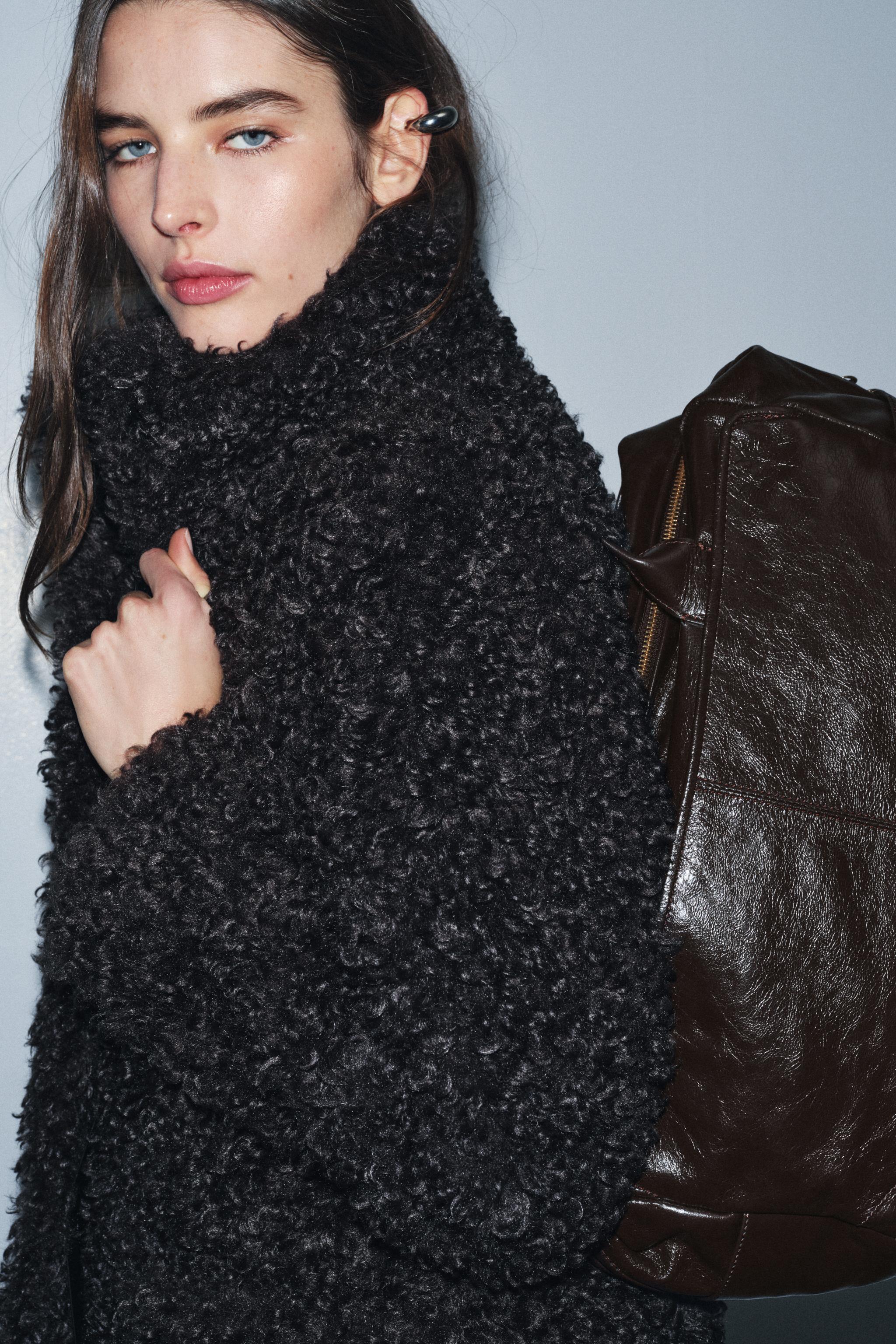 MAXIレザーボストンバッグ - ブラウン | ZARA Japan / 日本