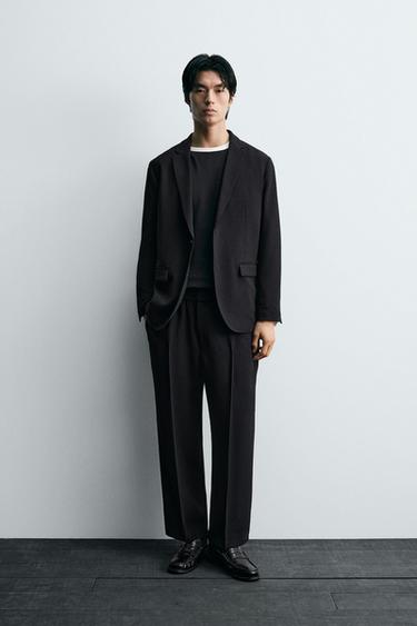 RELAXED FIT SUIT BLAZER - Black by Zara