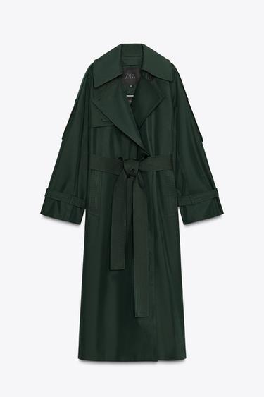 TRENCH OVERSIZE WATER REPELLENT ZW COLLECTION - Botella de Zara