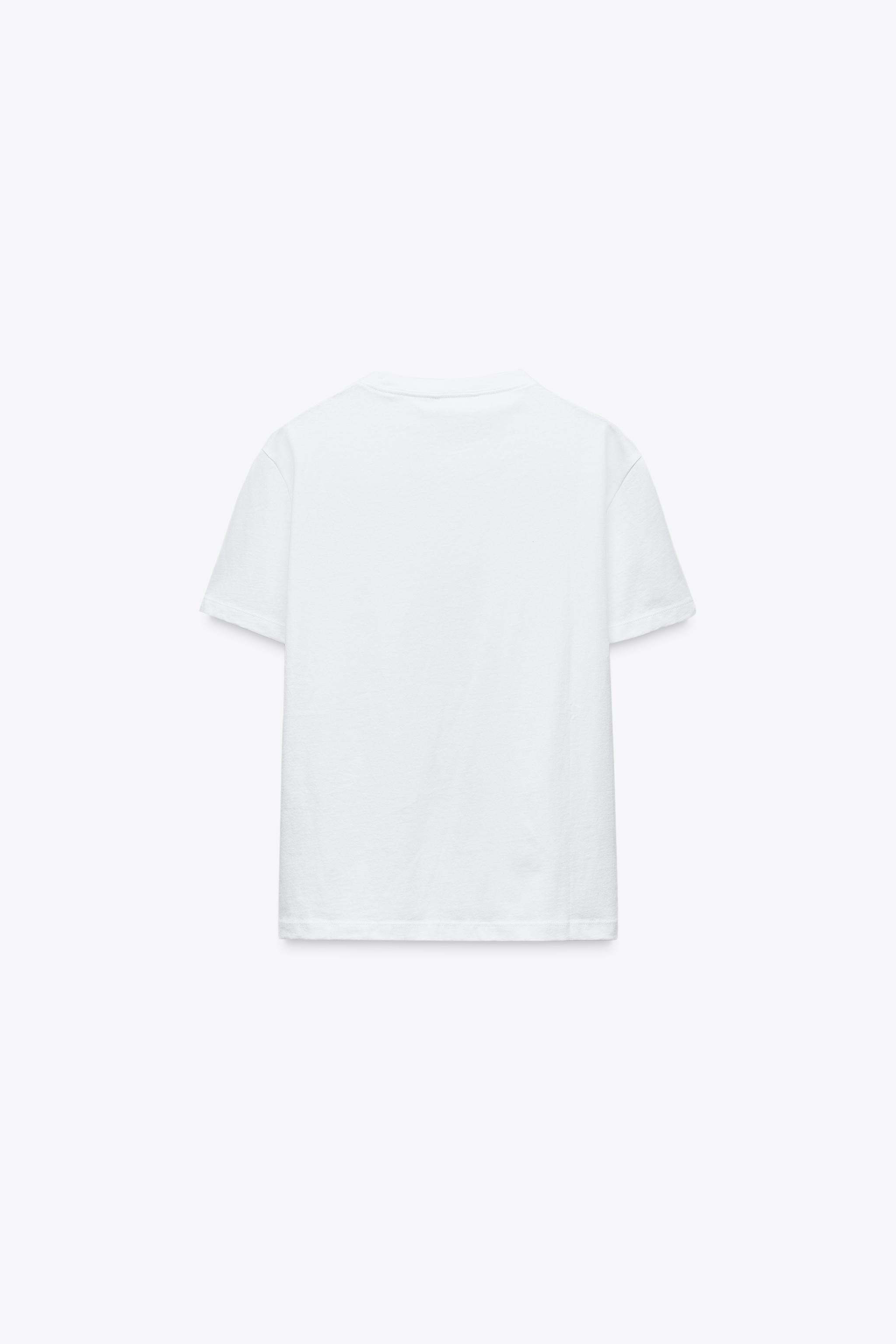 ベーシックコットンTシャツ - ホワイト | ZARA Japan / 日本