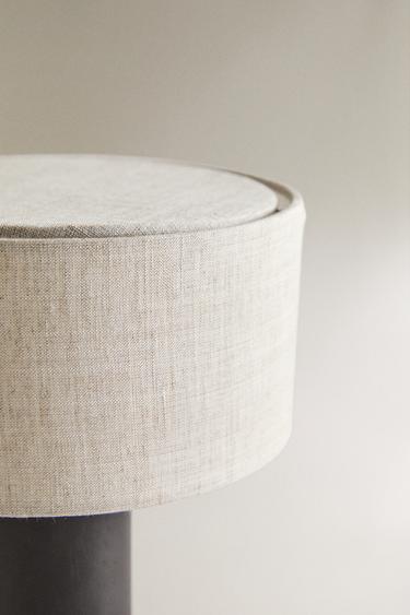 LAMPE DE TABLE SANS FIL BOIS ET LIN PETITE - Écru de Zara - Image 3