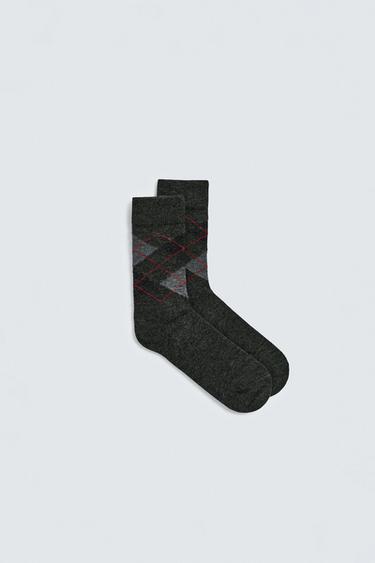 ARGYLE SOCKS WITH WOOL - various by Zara