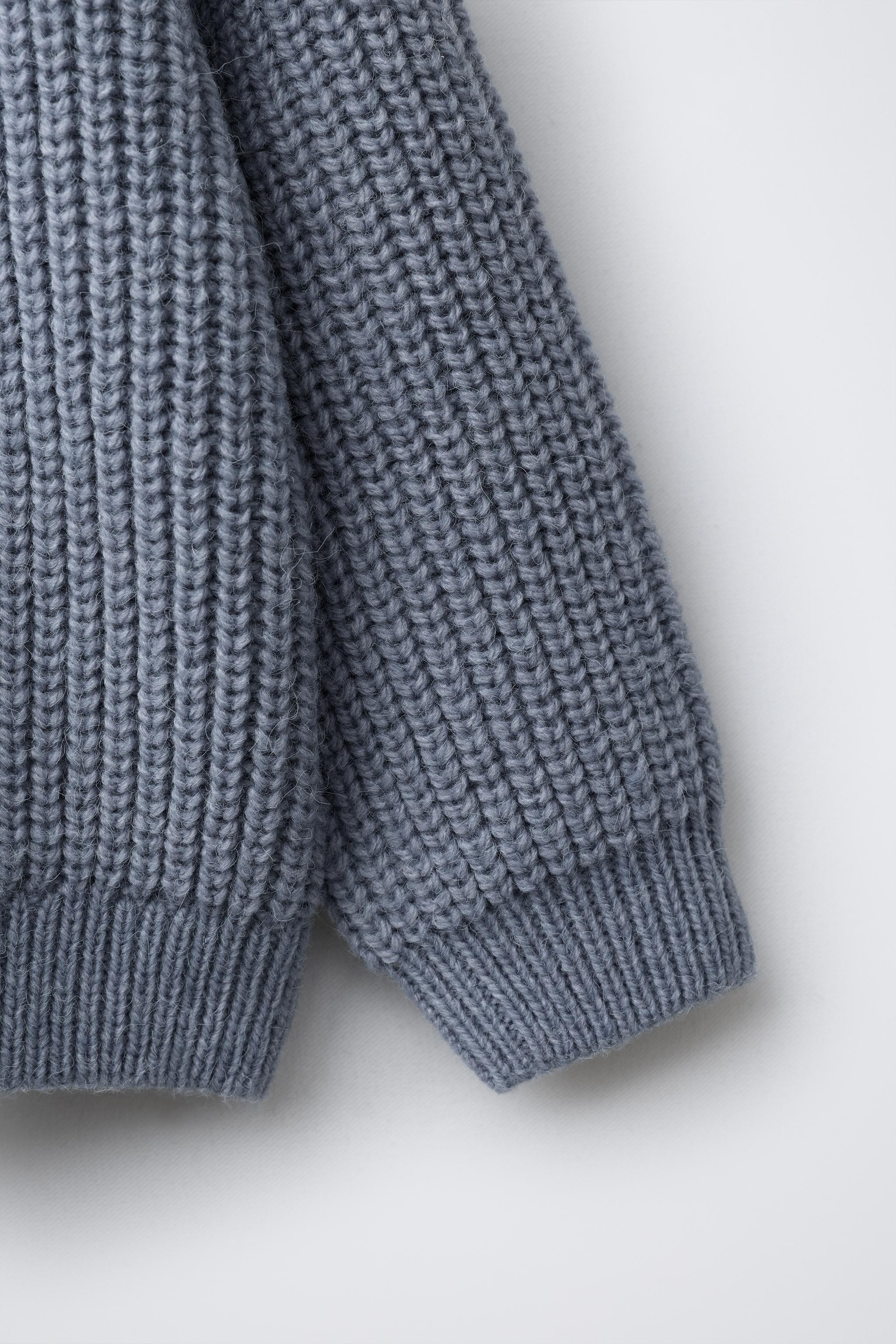 CHUNKY KNIT SWEATER - Light blue | ZARA United States