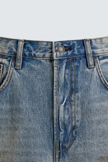 JEAN BAGGY FIT EFFET VINTAGE - Bleu clair de Zara - Image 8