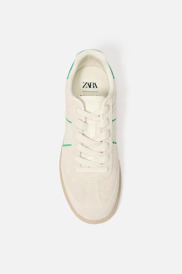 TENNIS CONTRASTE - Blanc écru de Zara
