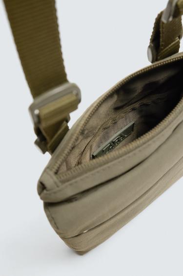 TECHNICAL CROSSBODY BAG - Khaki Green by Zara - Image 5