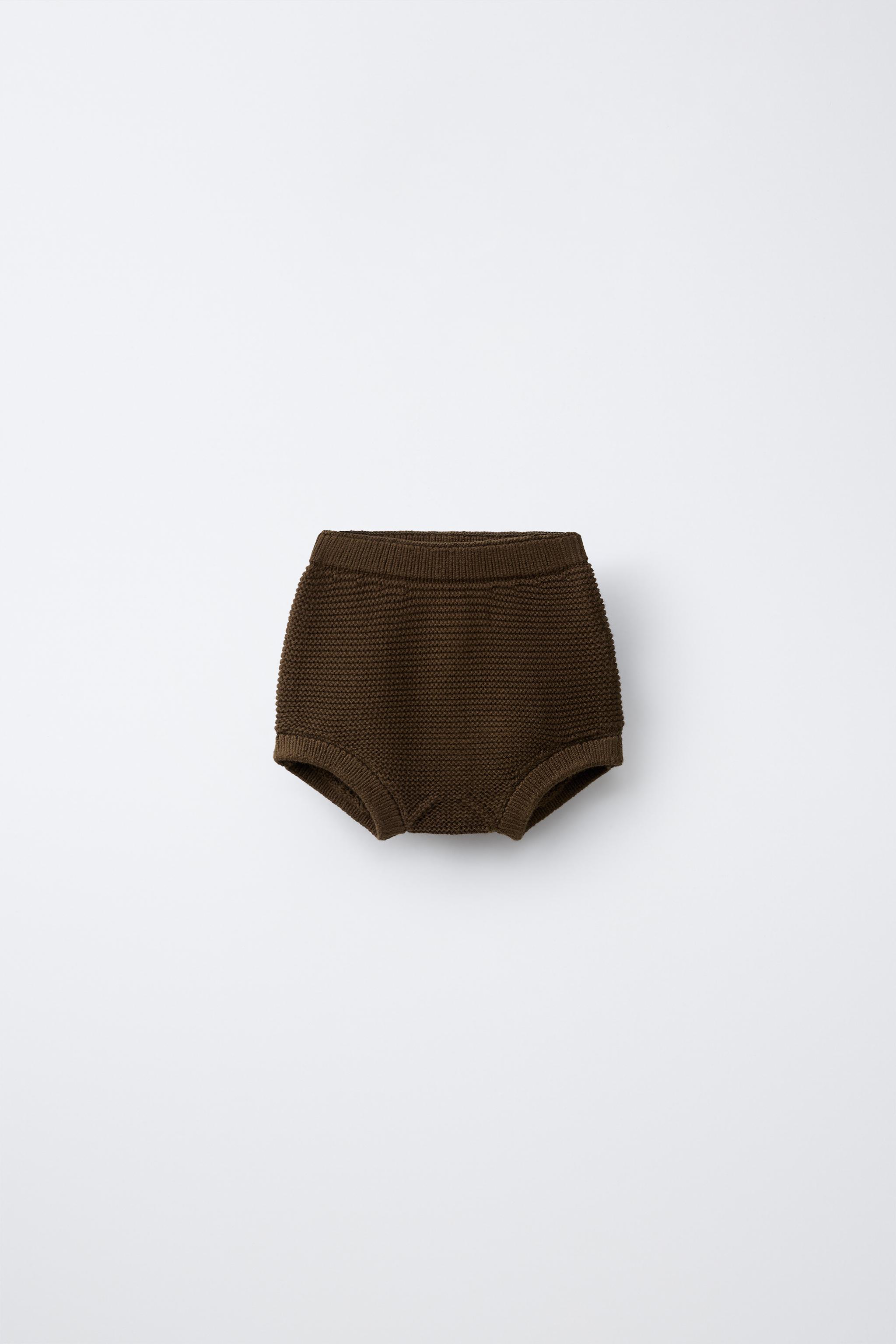 LINKS KNIT BRIEFS — Brown