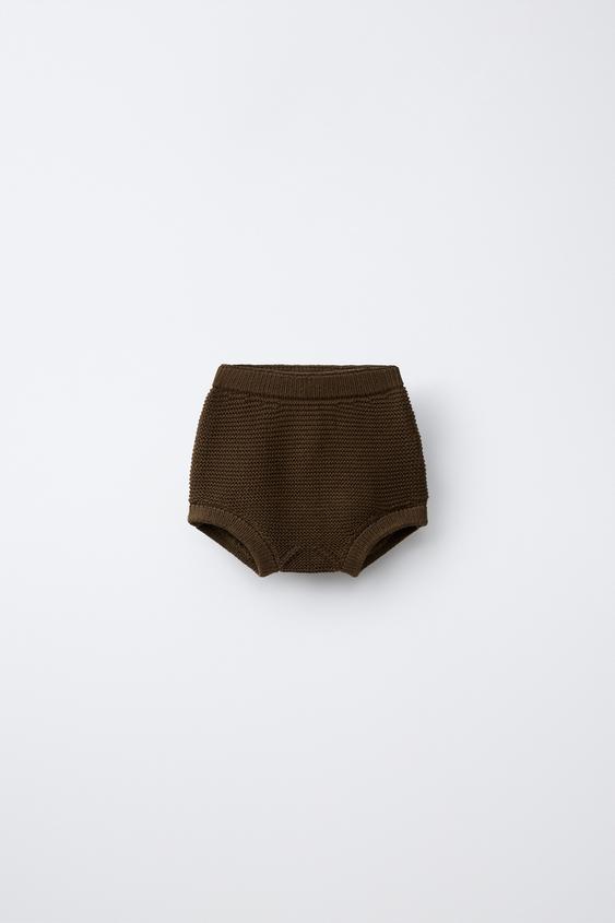 INTERLOCK KNIT BRIEFS - Brown by Zara - Image 0