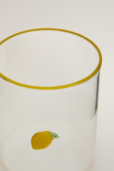 VERRE BOROSILICATE FRUITS - Jaune de Zara - Image 2