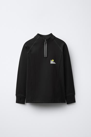 ADEMEND THERMISCH T-SHIRT SKI COLLECTIE - Zwart van Zara - Afbeelding 0