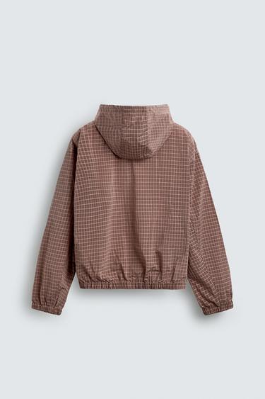 BLOUSON TECHNIQUE STRUCTURÉ - Gris taupe de Zara - Image 7