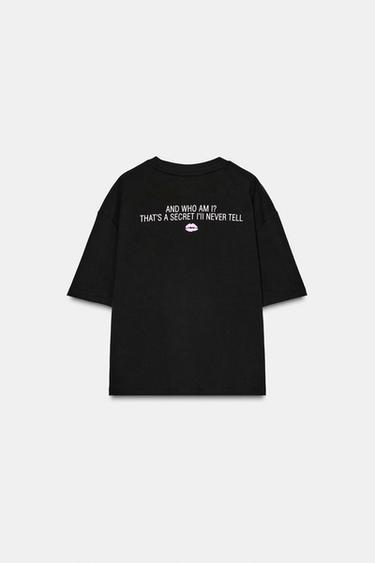 GOSSIP GIRL™ SHORT SLEEVE T-SHIRT - Black by Zara