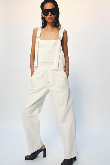 COMBINAISON EN DENIM ZW COLLECTION - Blanc de Zara - Image 8