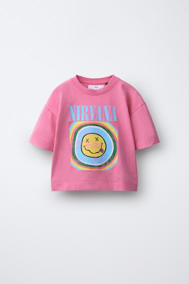 NIRVANA ® PRINT T-SHIRT - Pink by Zara