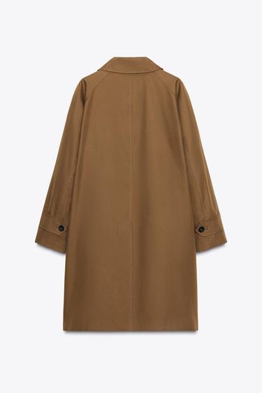 TRENCH MIDI ZW COLLECTION - Camel foncé de Zara - Image 5