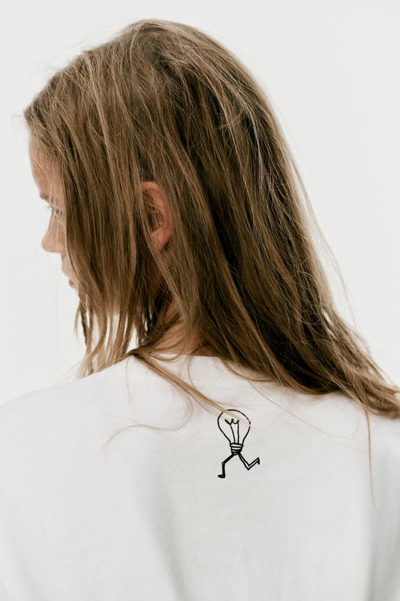 T-SHIRT INSCRIPTION - Blanc | ZARA France