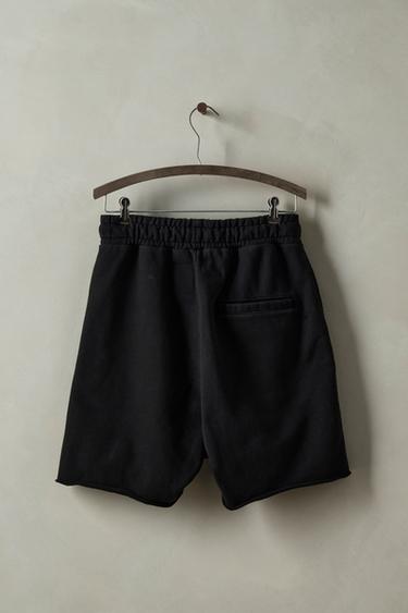 BAGGY FIT JOGGER BERMUDA SHORTS X SR_A - Black by Zara - Image 1