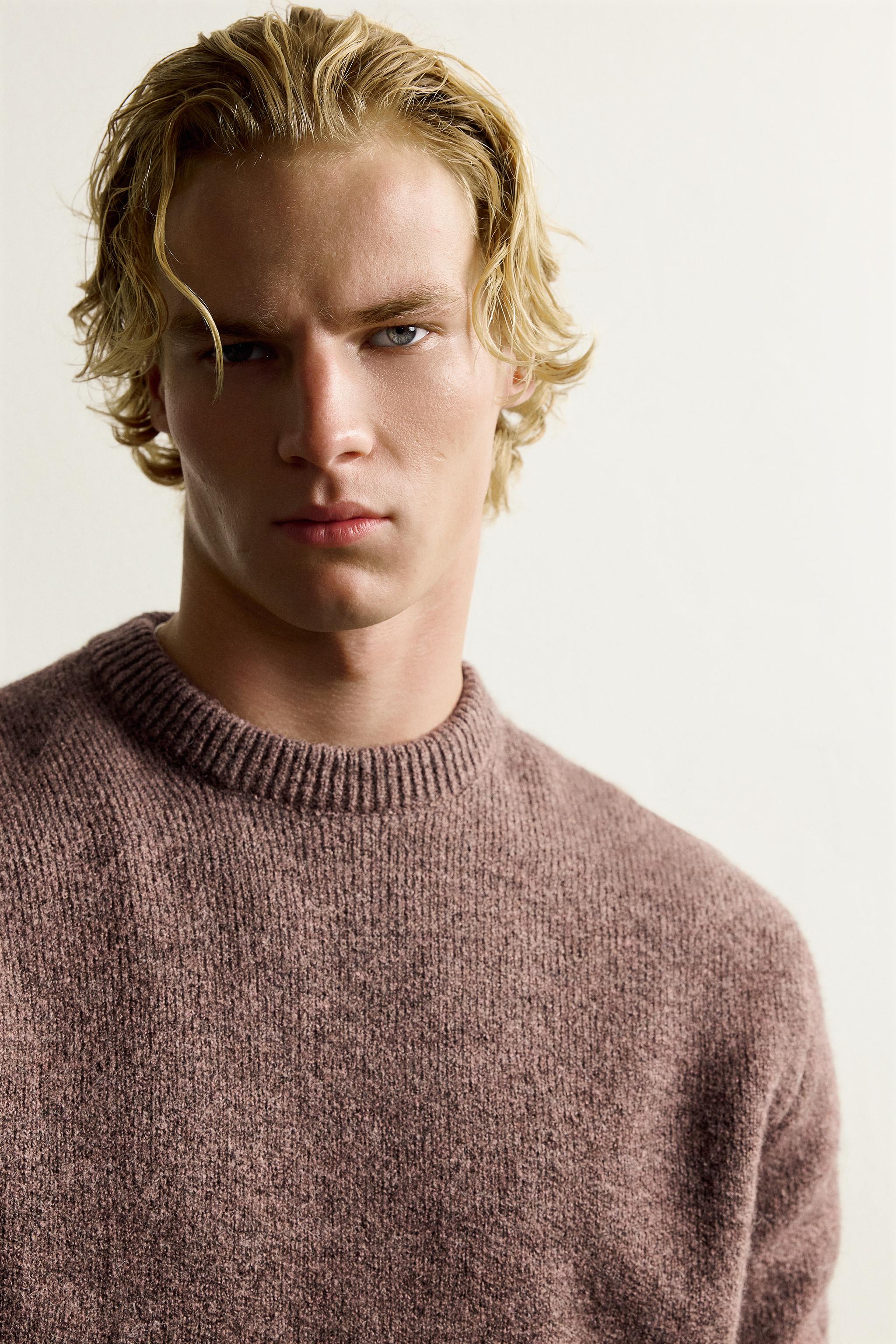 TEXTURED WOOL SWEATER