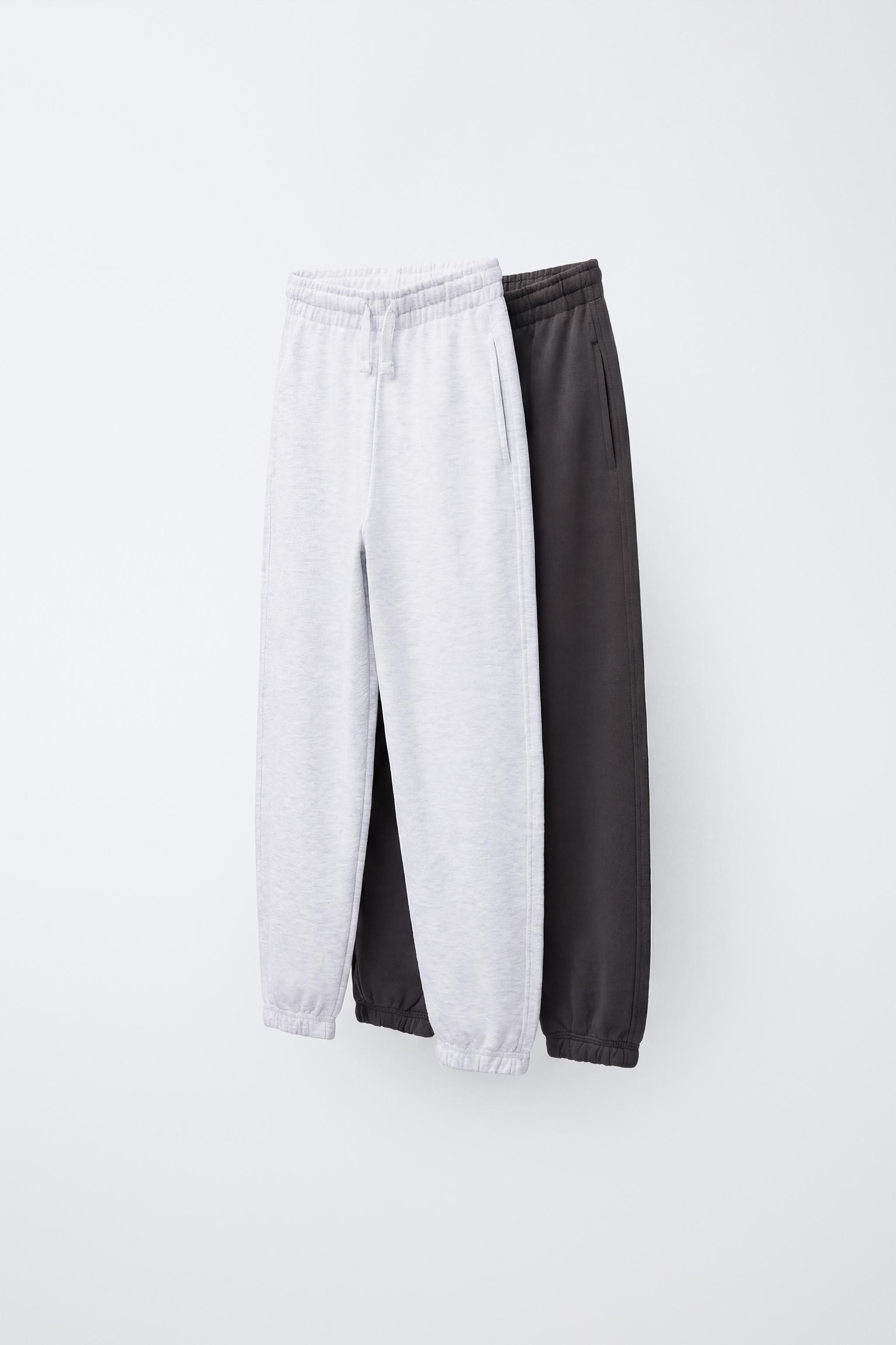 TWO-PACK PLUSH PANTS — Anthracite grey